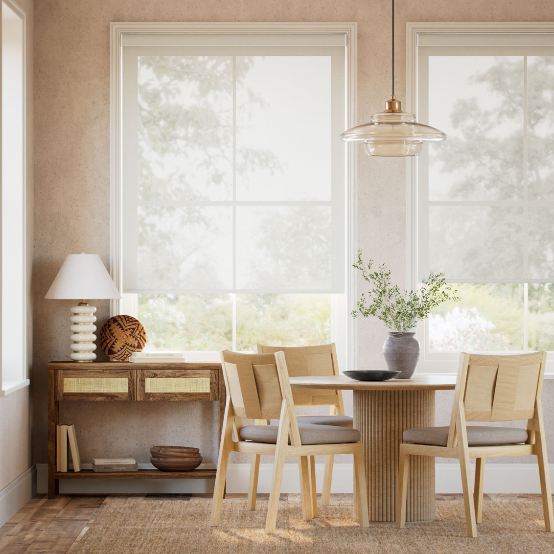 Rullgardin Soft Raise Oculus Pearl