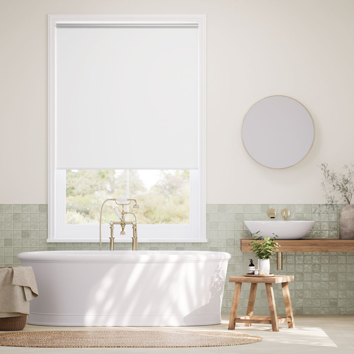 Rullgardin Sterling Thermal Blackout White
