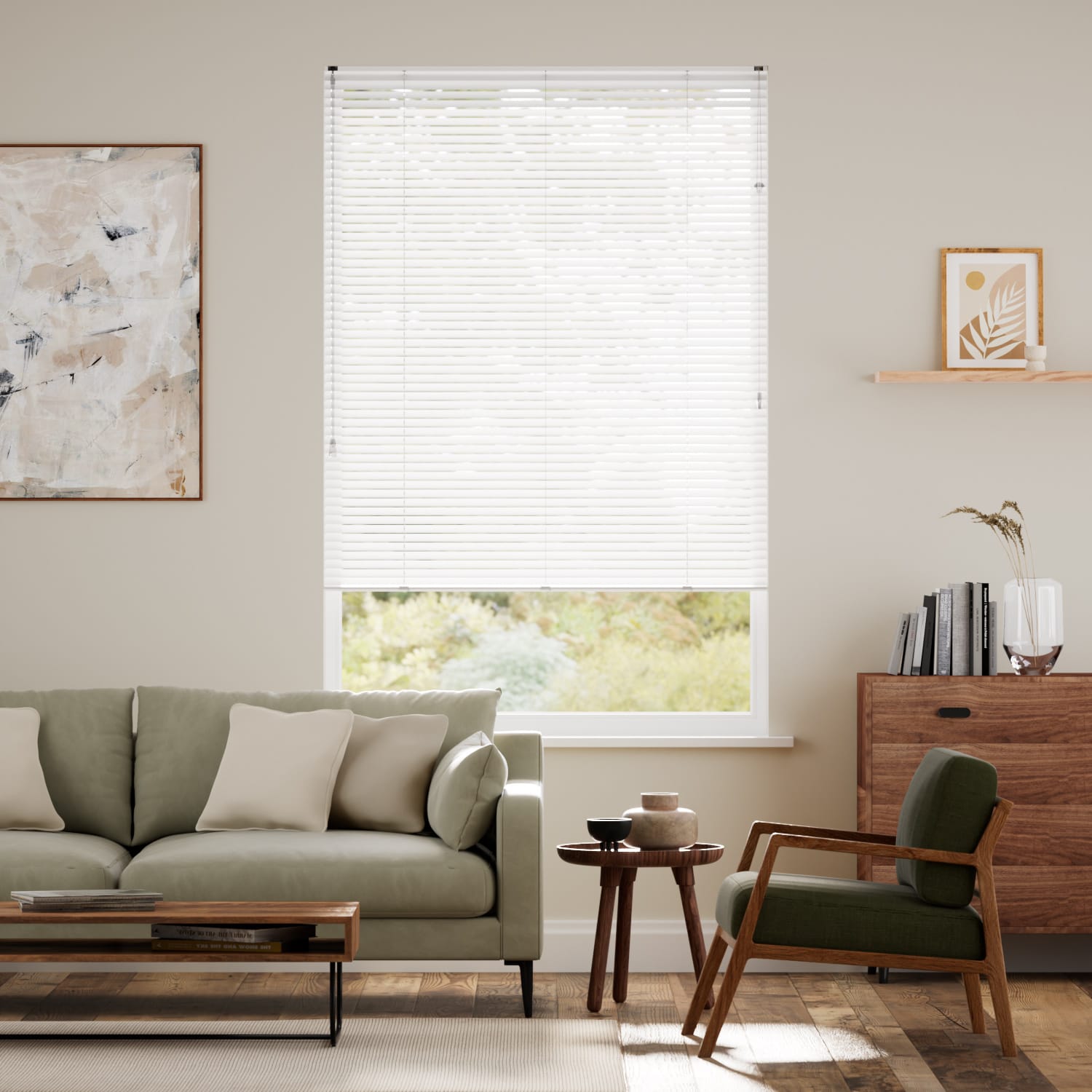 Persienner Studio Gloss White - 25mm lameller