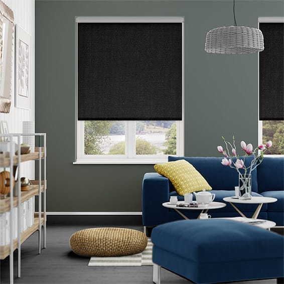 Elektrisk Rullgardin Thermal Luxe Dimout Charcoal
