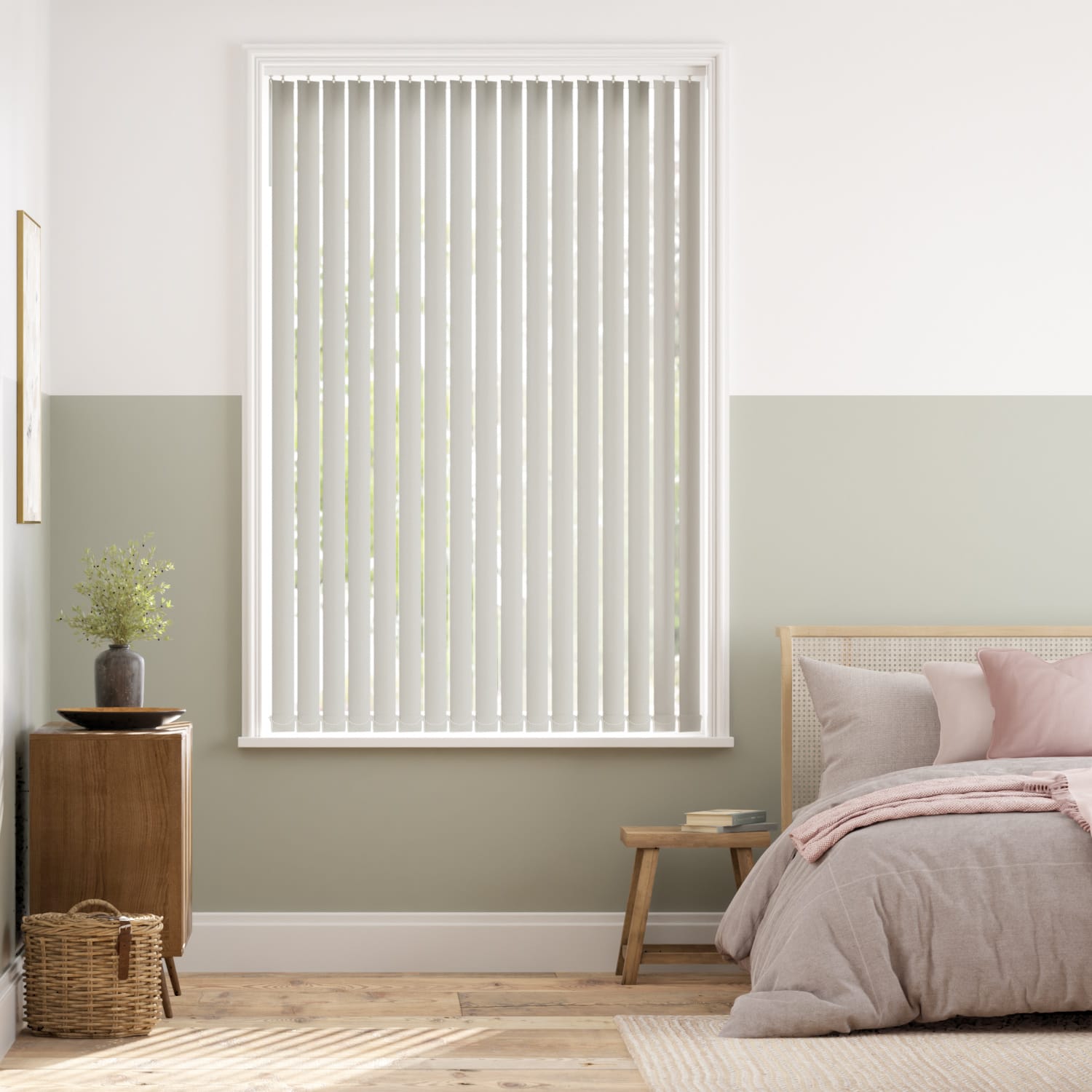 Lamellgardin Thermatex Light Grey