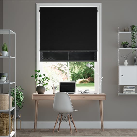 Double-rullgardin Titan Atomic Black & Ebony