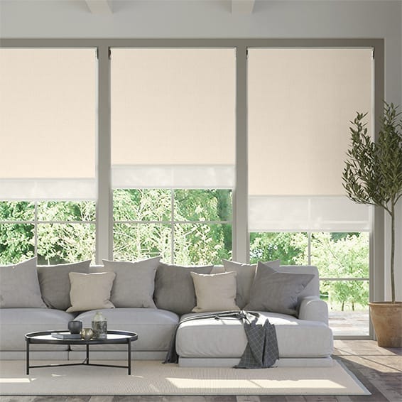 Double-rullgardin Titan Cream & Linen