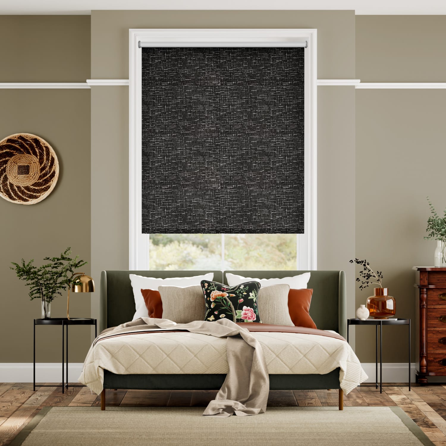 Rullgardin Turin Blackout Onyx