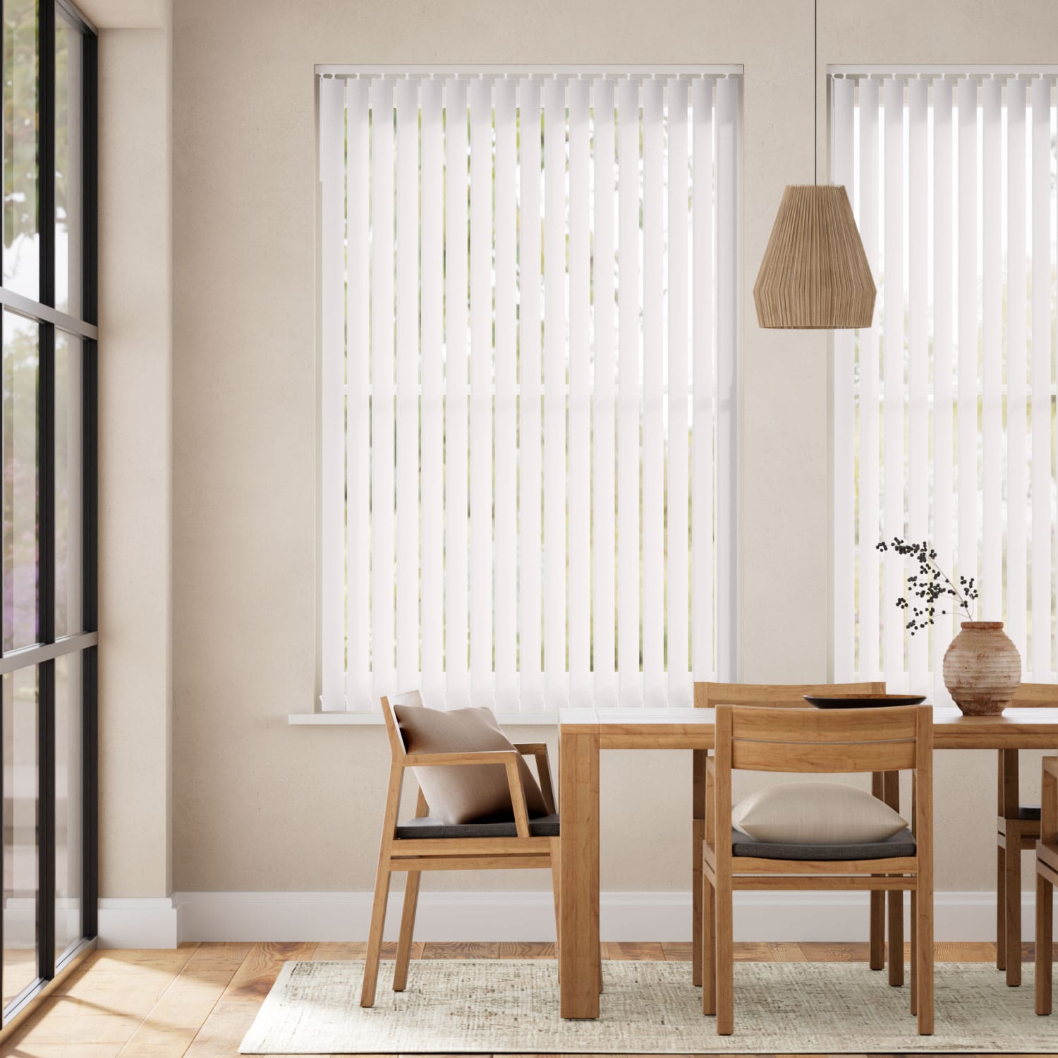 Lamellgardin Valencia White 