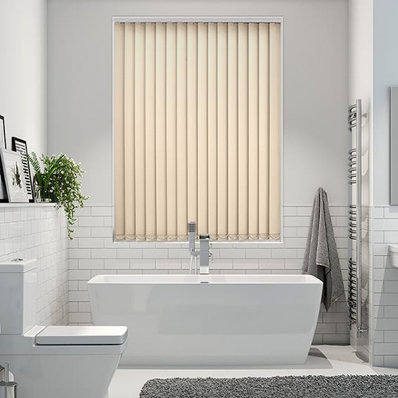 Lamellgardin Beige PVC Blackout