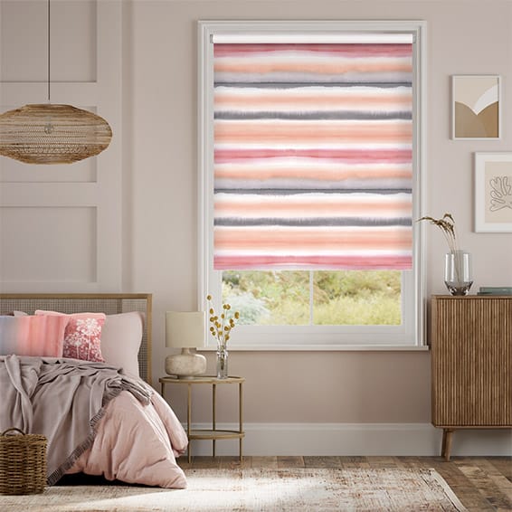 Rullgardin Watercolour Stripe Blush