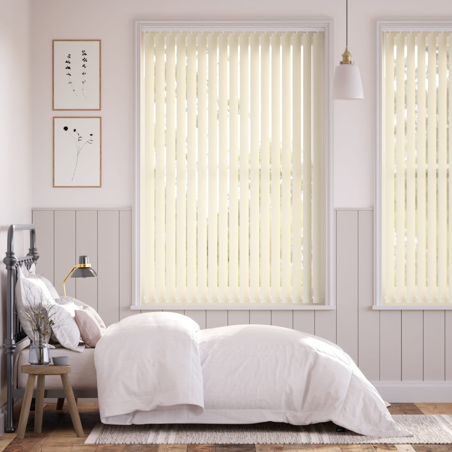 Lamellgardin Welwyn Ivory