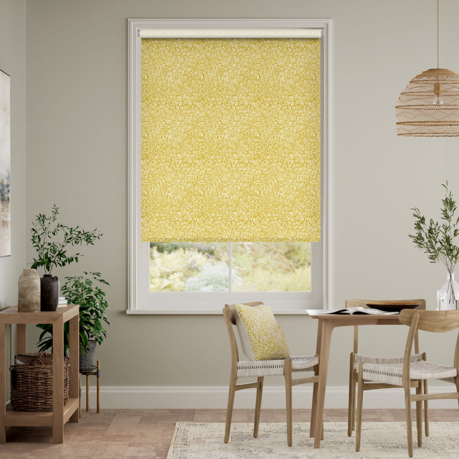 Rullgardin William Morris Willow Ochre