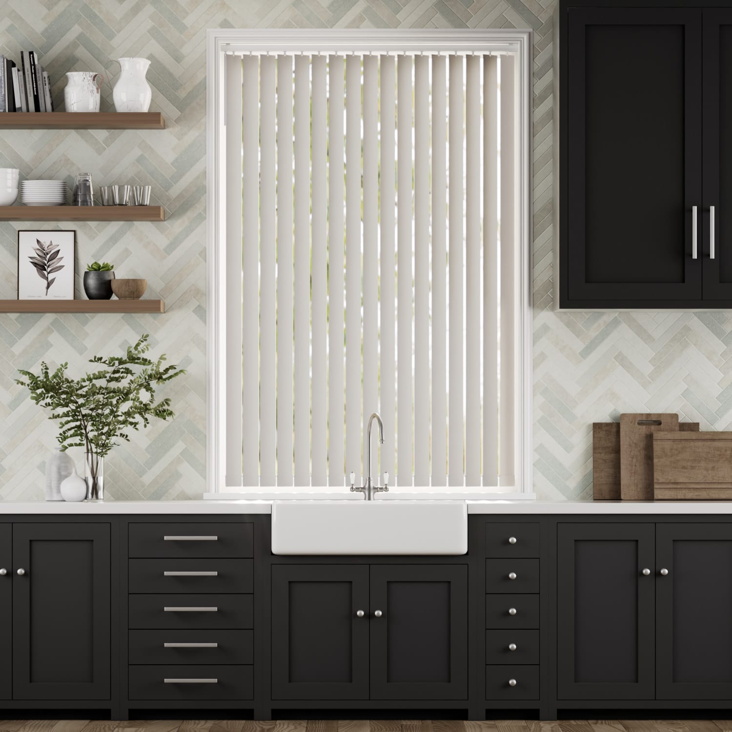 Lamellgardin Williamsburg Pebble Grey